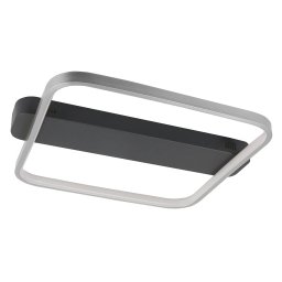 HighLight LED ceiling light Ascona, black/nickel, 28 W
