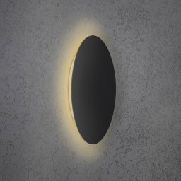 Escale Blade LED wall light black matt Ø 44 cm