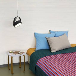 HÜBSCH Stage LED pendant light, black, iron, 3,000 K