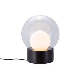 pulpo table lamp Boule Small, clear/opal/black, glass