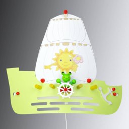 Elobra Frog wall light in the shape of a sailing ship
