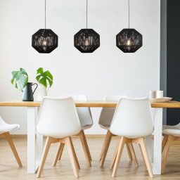 Searchlight Wicker pendant light, 3-bulb