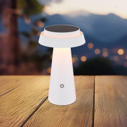 Globo LED table lamp 36624, white, rechargeable battery, CCT, IP54, dimmable