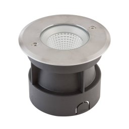 EVN Meerkat, round, 60°, stainless steel, 6W, 4,000 K