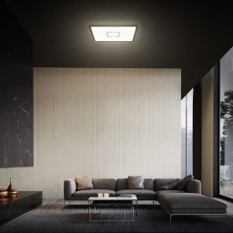 Briloner LED ceiling lamp Free, 29 x 29 cm, black