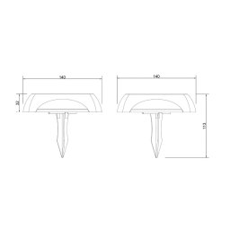 Globo LED solar light 36505, ground spike, wall light, black, aluminium