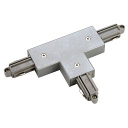 SLV T-connector single-circuit track right, silver