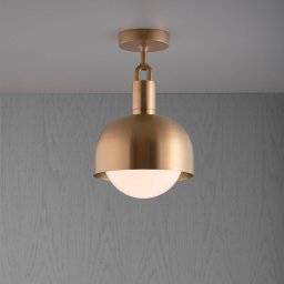 Buster + Punch Forked ceiling brass/opal Ø 25cm
