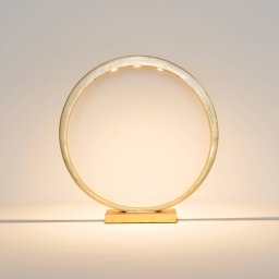 Holländer Asterisco LED table lamp ring design gold dimmer