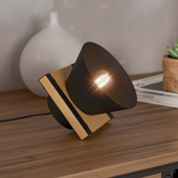 EGLO Maccles table lamp in black with wood