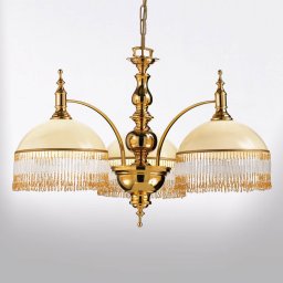 Cremasco Corola hanging light with hanging decorations