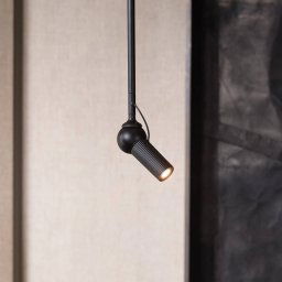 kdln LED ceiling light Bird, black, Ø 11 cm, metal