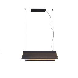 FARO BARCELONA Ludovico Surface LED pendant light, 60 cm, black