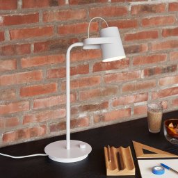 Hübsch Ardent table lamp, light grey, iron, E14, height 54 cm