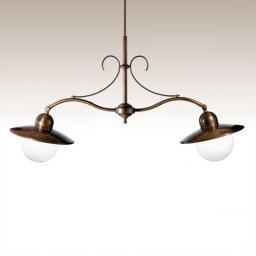 Cremasco Taverna two-bulb hanging light