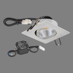 EVN PC20 recessed angular dimmer 3000K alu