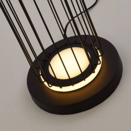 Searchlight Cage LED floor lamp in cage design