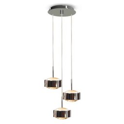 Top Light Hanging light Puk Meg Maxx Drop Trio chrome matt 3-bulb G9