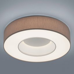 Helestra Lomo - LED ceiling lamp, mocca chintz