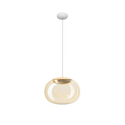 Stilnovo La Mariée LED hanging light, gold/white
