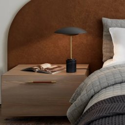 Beacon Lighting Beacon table lamp Loft, black, height 42 cm, marble base