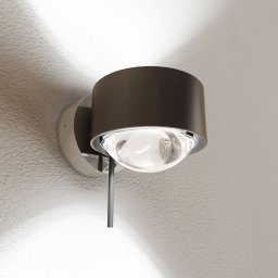 Top Light Puk! 80 Wall LED spot clear lenses brown/chrome