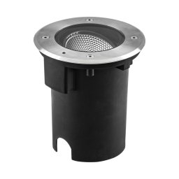 EVN Pentola LED recessed floor light Ø 18cm stainless steel