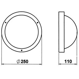 Albert Leuchten Outdoor ceiling/wall light 297, black, E27