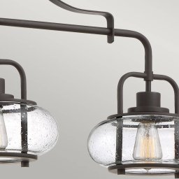 QUOIZEL Trilogy hanging light, bronze, 3-bulb