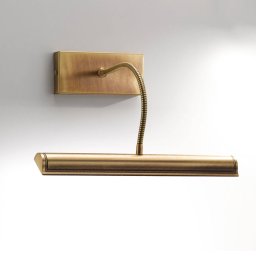 Cremasco Davide LED picture light, matt antique brass