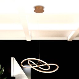 Viokef Lorra LED hanging light, gold