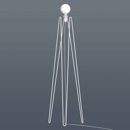 GRUPA Model M2 LED floor lamp white, white cable