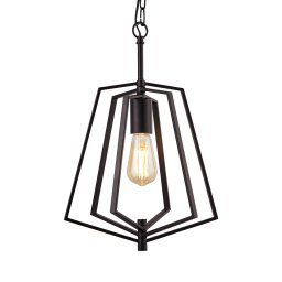 Searchlight Slinky hanging light, 1-bulb, matt black