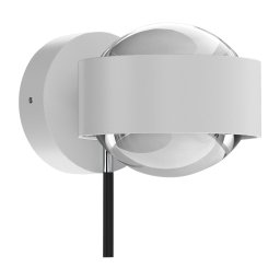 Top Light Puk Mini Wall+ LED, clear lenses, white matt/chrome
