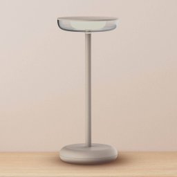 Näve LED patio light Pasi beige height 26 cm metal touch