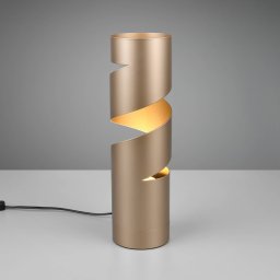 Trio Lighting Stream table lamp, brown, height 35 cm, metal, GU10