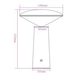 Lucide Jive LED outdoor table lamp battery dimmable black