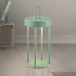 JUST LIGHT. GmbH JUST LIGHT. LED table lamp Anselm, green, 28 cm, iron