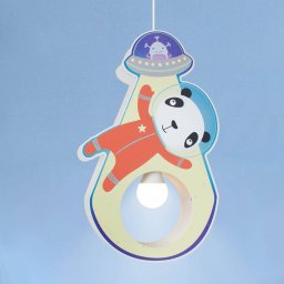 Elobra Little Astronauts Panda pendant light