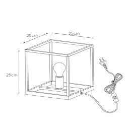 Lucide Arthur table lamp with metal frame, black