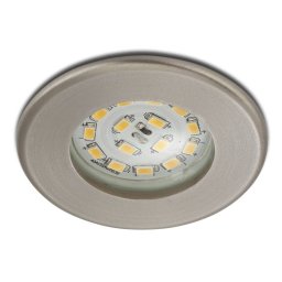Briloner Efficient LED recessed light Nikas IP44, nickel