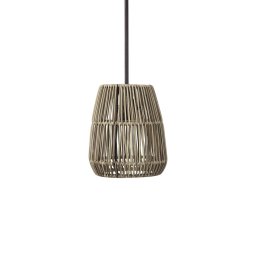 PR Home outdoor hanging light Saigon, natural/grey, Ø 18 cm, UK