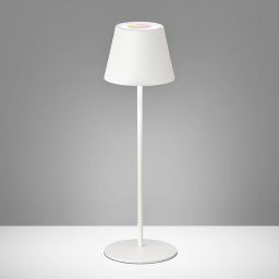 FH Lighting Cosenza LED outdoor table, battery RGBW sand white