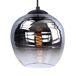 HighLight Fantasy Apple lampshade, smoky grey, Ø 22 cm, glass