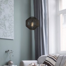 Searchlight Wicker pendant light, 1-bulb