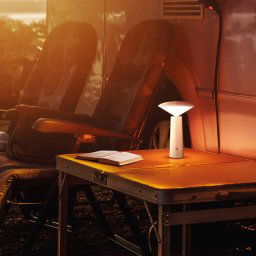 FH Lighting Pinto LED table lamp, CCT, white