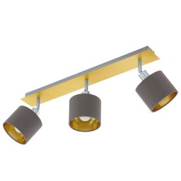 EGLO Valbiano ceiling lamp cappuccino and gold, 3-bulb