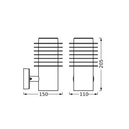LEDVANCE LED outdoor wall light Endura Style Rondo, stainless steel