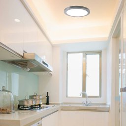 Näve Bonus LED ceiling light, magnetic ring, Ø 33 cm