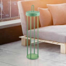 JUST LIGHT. GmbH JUST LIGHT. LED table lamp Anselm, green, 50 cm, iron